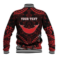 Personalised Easter Island Baseball Jacket Polynesian Pattern Emblem LT05 - Polynesian Pride