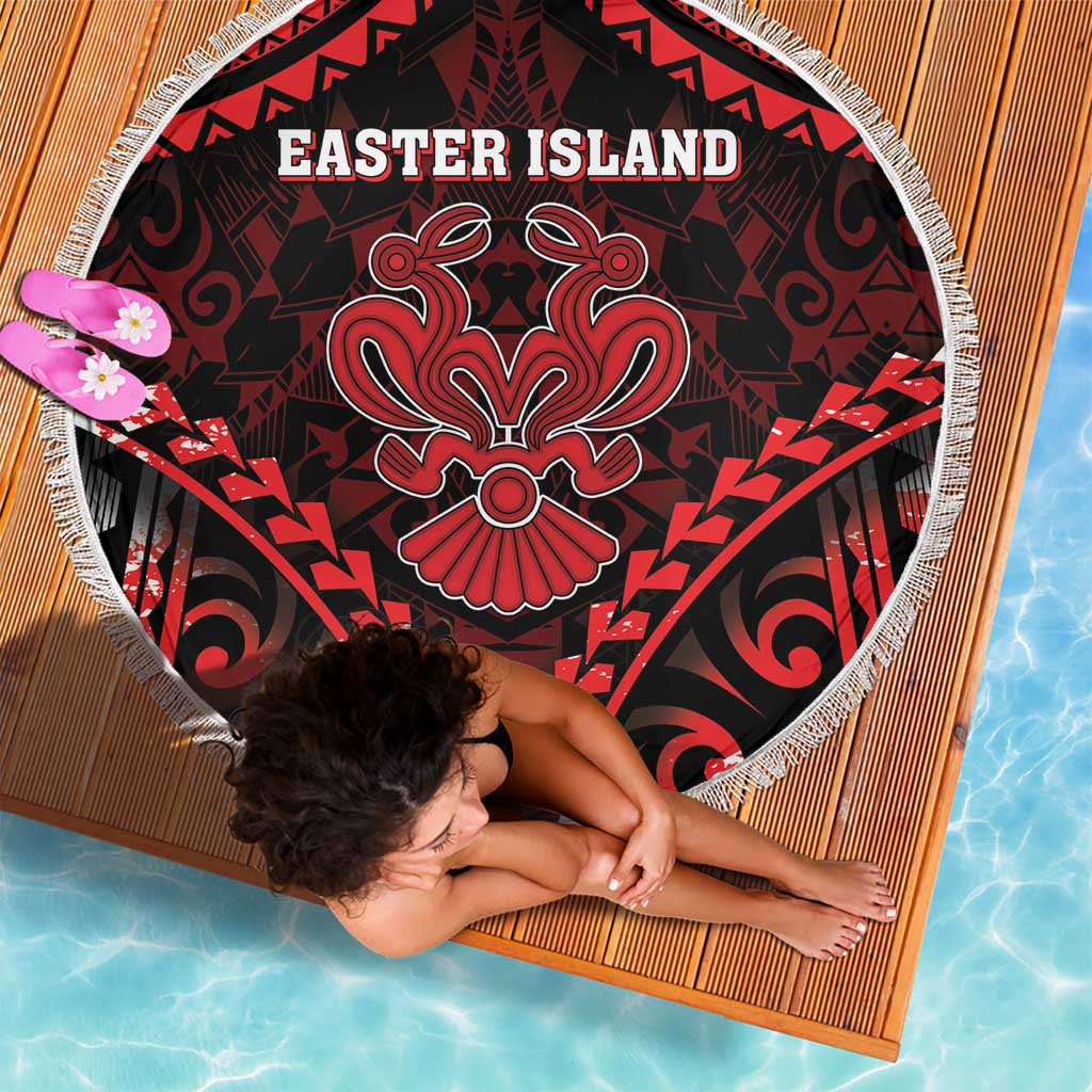 Easter Island Beach Blanket Polynesian Pattern Emblem LT05 - Polynesian Pride