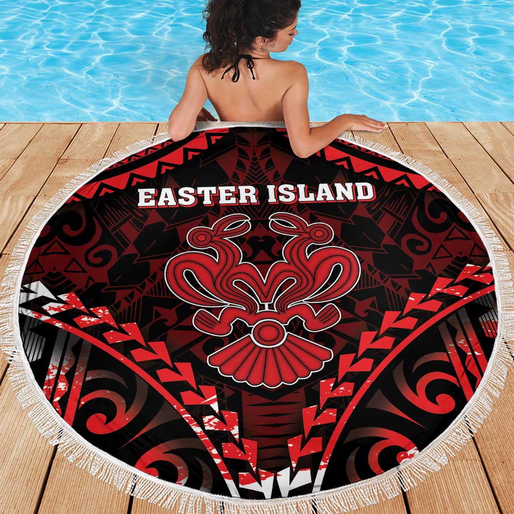 Easter Island Beach Blanket Polynesian Pattern Emblem LT05 - Polynesian Pride