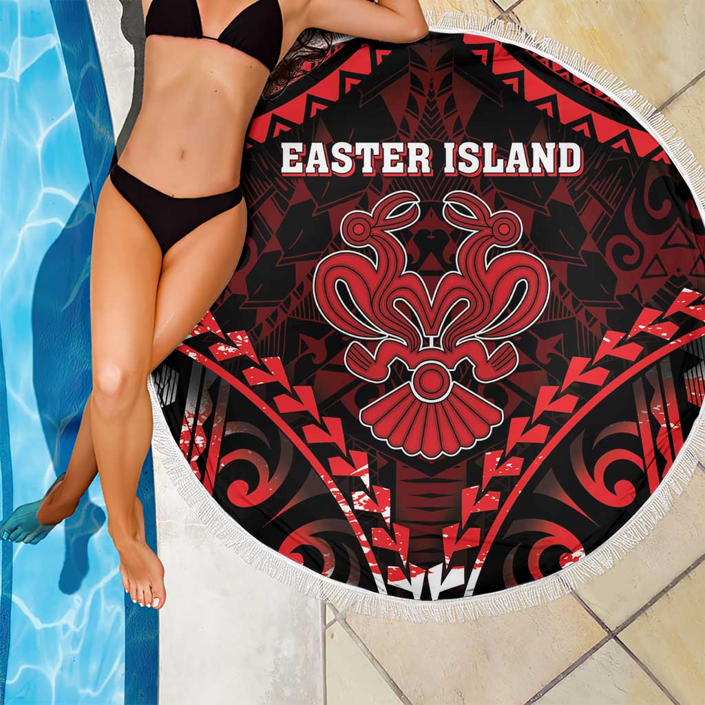 Easter Island Beach Blanket Polynesian Pattern Emblem LT05 - Polynesian Pride