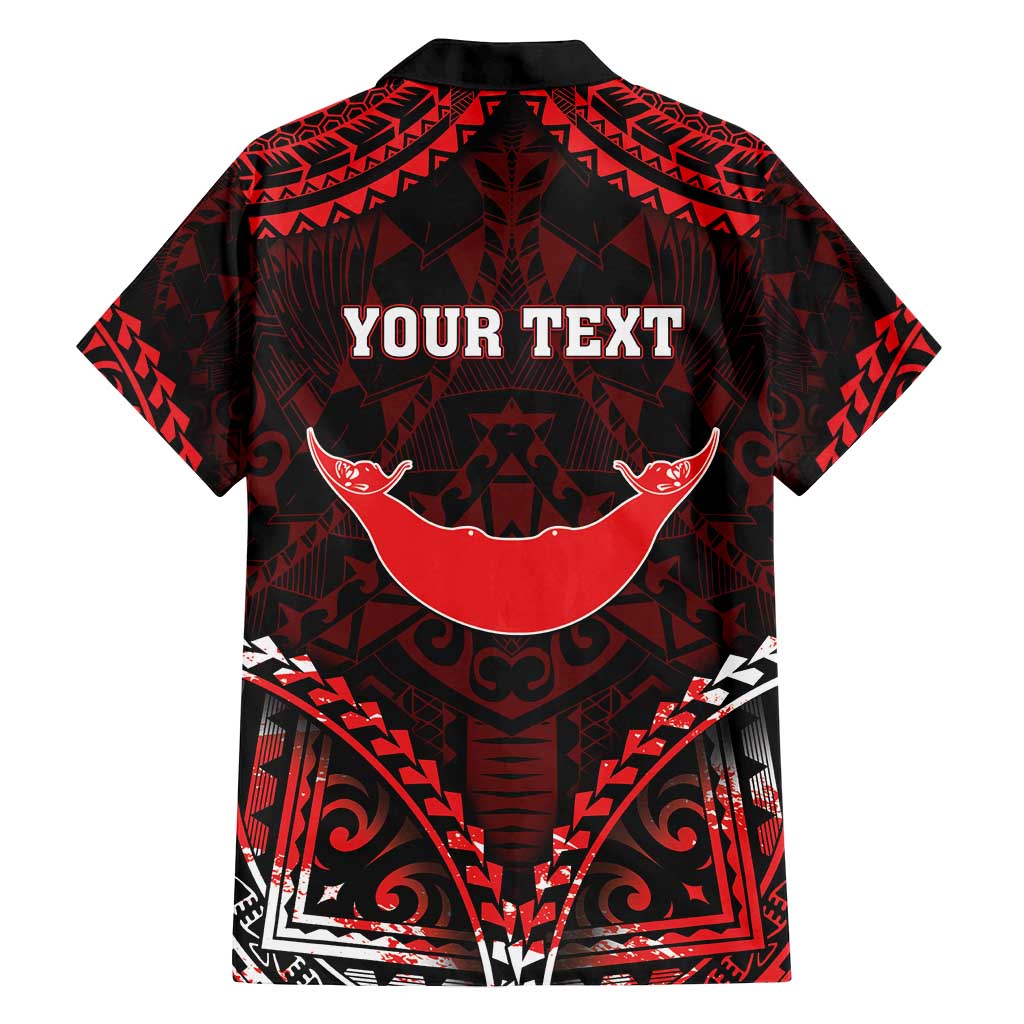 Personalised Easter Island Family Matching Off Shoulder Short Dress and Hawaiian Shirt Polynesian Pattern Emblem