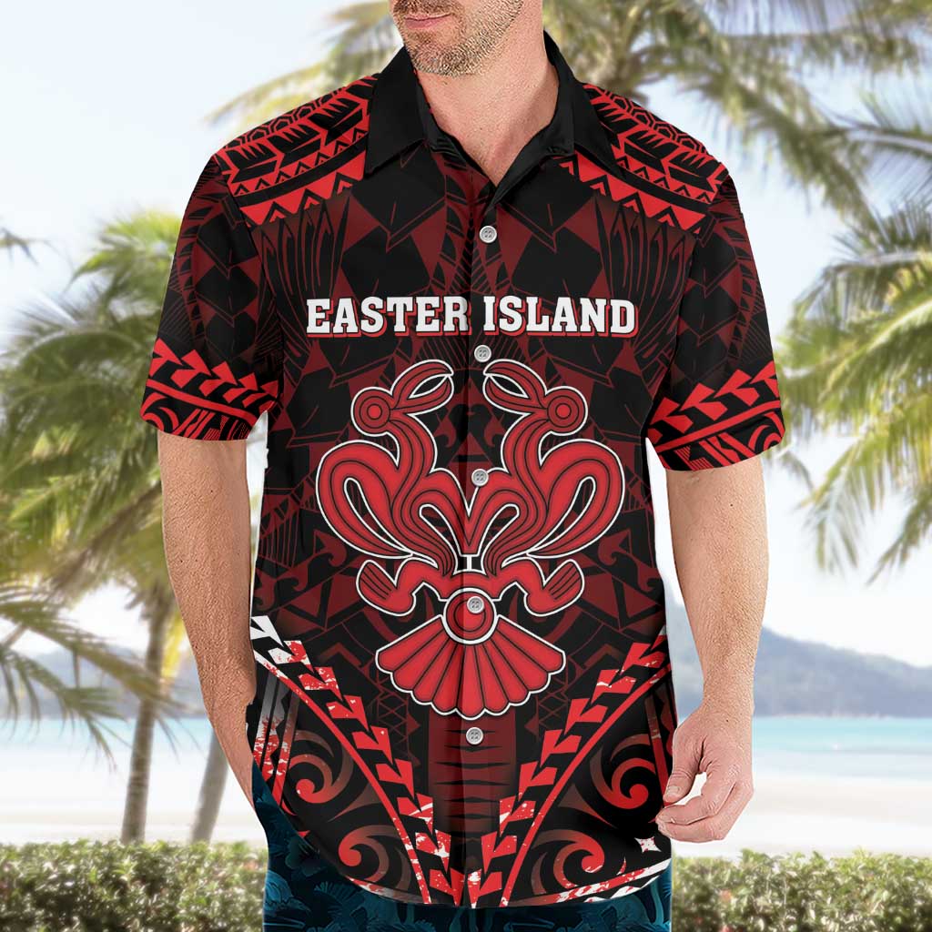 Personalised Easter Island Hawaiian Shirt Polynesian Pattern Emblem LT05 - Polynesian Pride