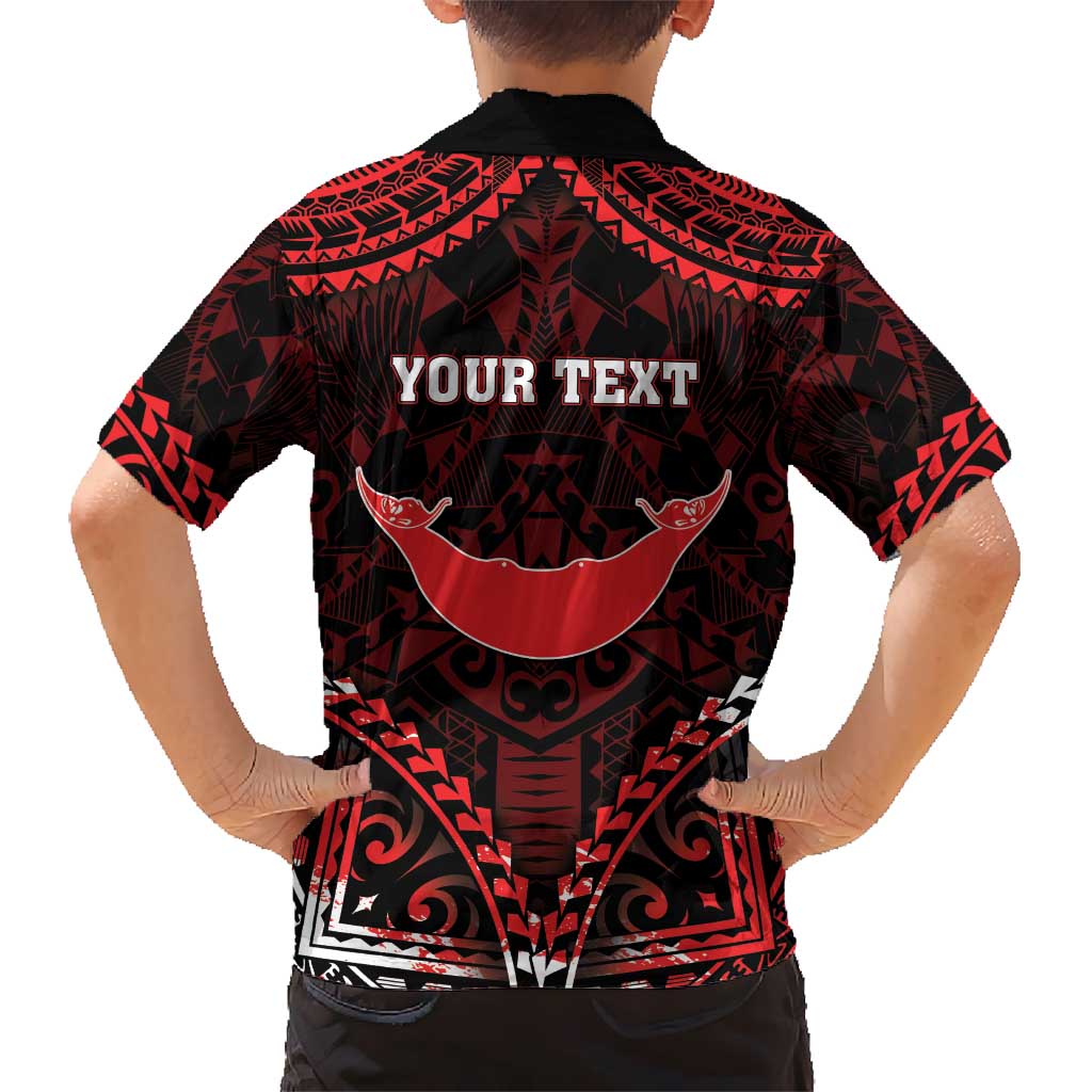 Personalised Easter Island Kid Hawaiian Shirt Polynesian Pattern Emblem LT05 - Polynesian Pride