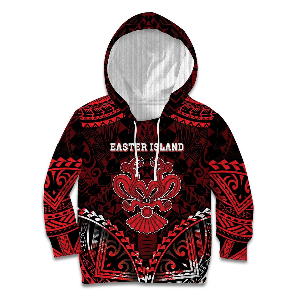 Personalised Easter Island Kid Hoodie Polynesian Pattern Emblem