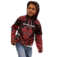 Personalised Easter Island Kid Hoodie Polynesian Pattern Emblem