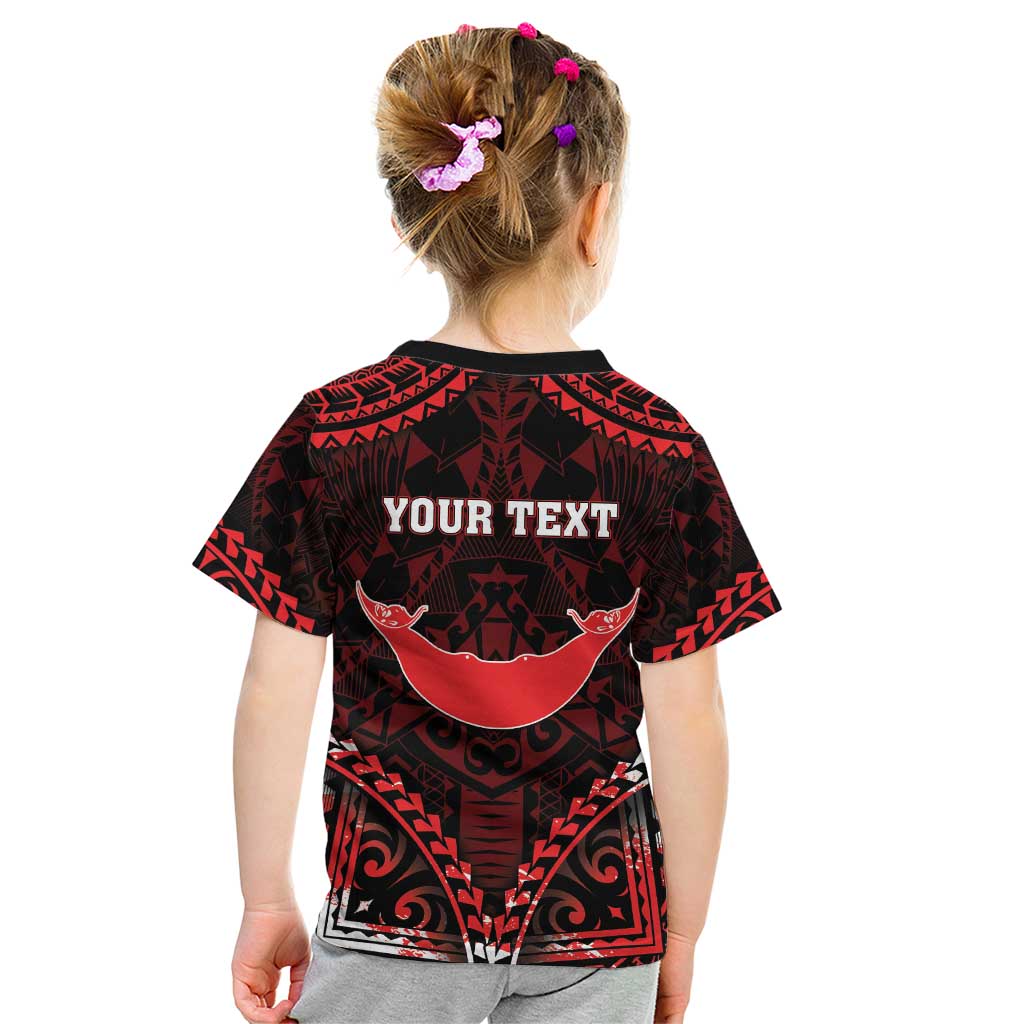 Personalised Easter Island Kid T Shirt Polynesian Pattern Emblem LT05 - Polynesian Pride
