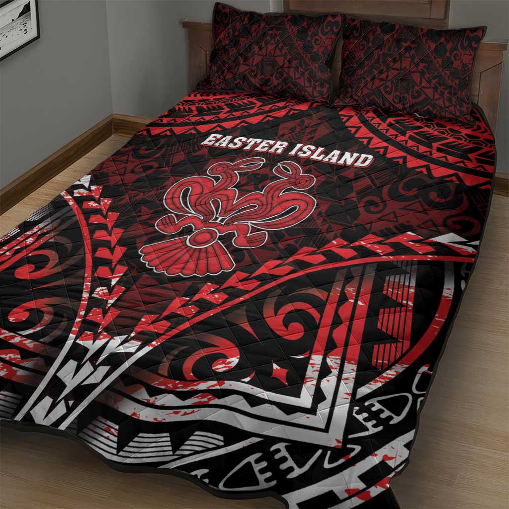 Easter Island Quilt Bed Set Polynesian Pattern Emblem LT05 - Polynesian Pride