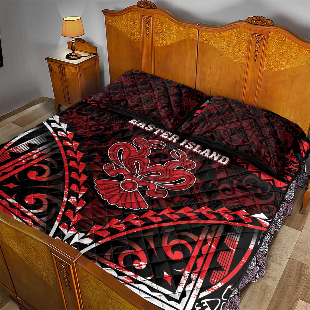 Easter Island Quilt Bed Set Polynesian Pattern Emblem LT05 - Polynesian Pride