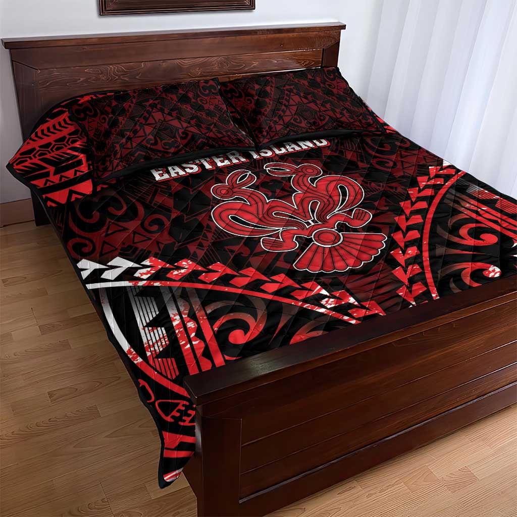 Easter Island Quilt Bed Set Polynesian Pattern Emblem LT05 - Polynesian Pride