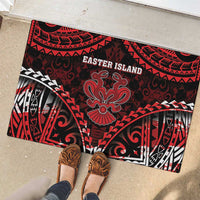 Easter Island Rubber Doormat Polynesian Pattern Emblem LT05 - Polynesian Pride