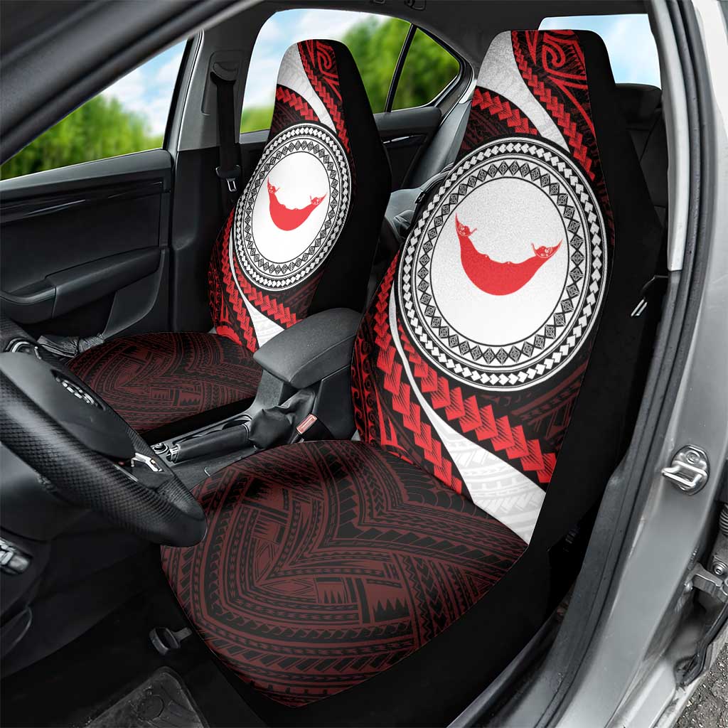 Easter Island Car Seat Cover Moai Statues Polynesian Style