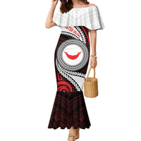 Easter Island Family Matching Mermaid Dress and Hawaiian Shirt Moai Statues Polynesian Style