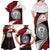 Easter Island Family Matching Off Shoulder Maxi Dress and Hawaiian Shirt Moai Statues Polynesian Style