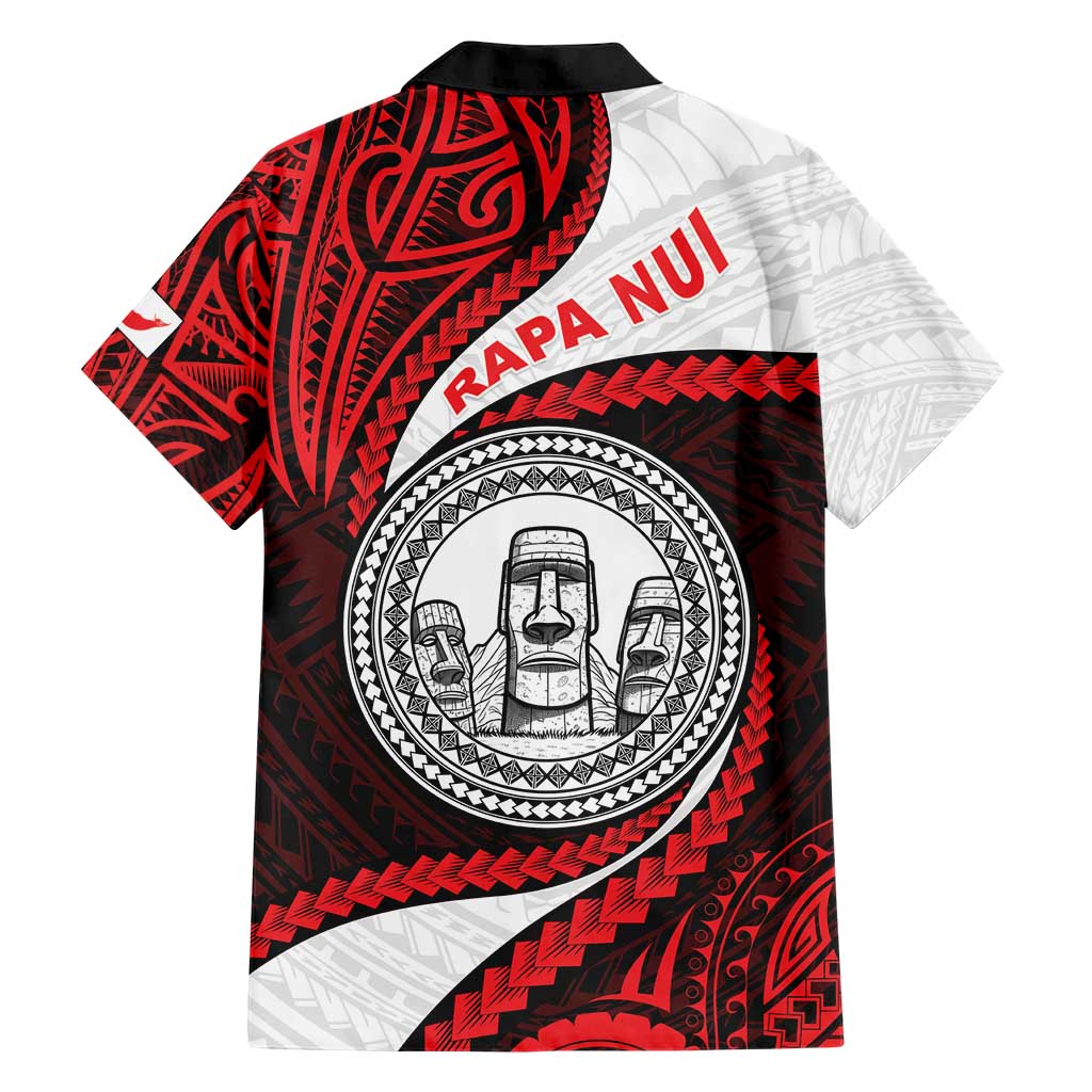 Easter Island Family Matching Short Sleeve Bodycon Dress and Hawaiian Shirt Moai Statues Polynesian Style