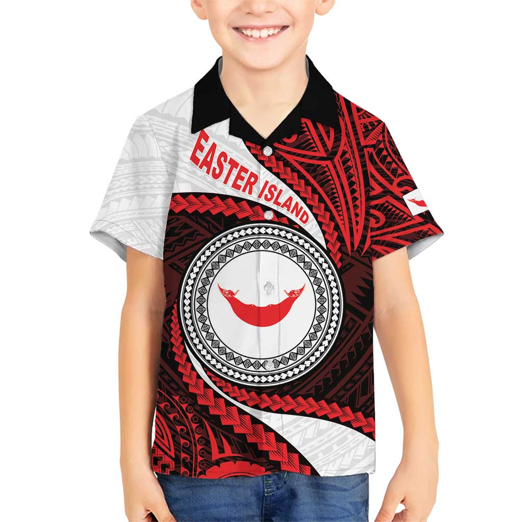 Easter Island Family Matching Tank Maxi Dress and Hawaiian Shirt Moai Statues Polynesian Style