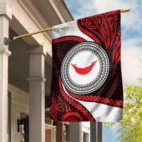 Easter Island Garden Flag Moai Statues Polynesian Style LT05 House Flag Red - Polynesian Pride