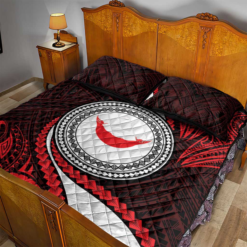 Easter Island Quilt Bed Set Moai Statues Polynesian Style LT05 - Polynesian Pride