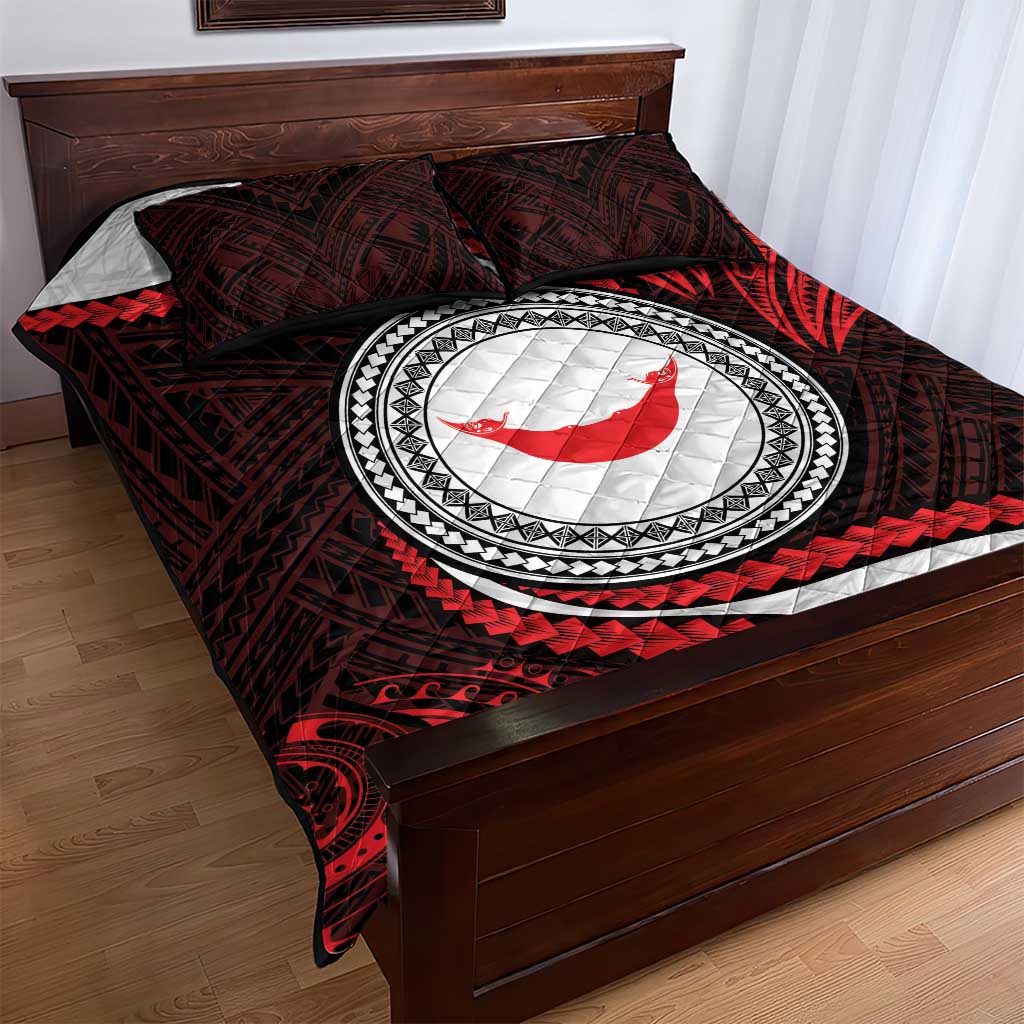 Easter Island Quilt Bed Set Moai Statues Polynesian Style LT05 - Polynesian Pride