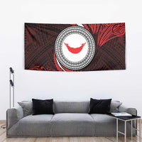 Easter Island Tapestry Moai Statues Polynesian Style