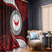 Easter Island Window Curtain Moai Statues Polynesian Style LT05 - Polynesian Pride