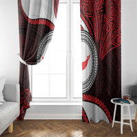 Easter Island Window Curtain Moai Statues Polynesian Style LT05 - Polynesian Pride