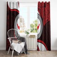 Easter Island Window Curtain Moai Statues Polynesian Style LT05 - Polynesian Pride