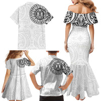New Zealand Aotearoa Family Matching Mermaid Dress and Hawaiian Shirt Maori Te Mata O Rongokako