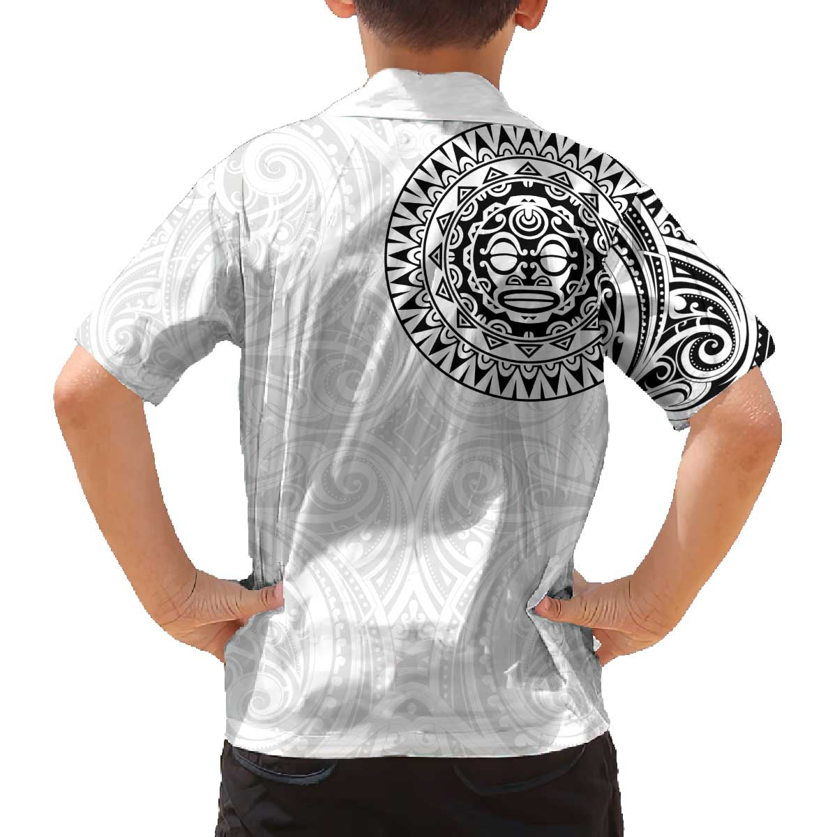 New Zealand Aotearoa Family Matching Off The Shoulder Long Sleeve Dress and Hawaiian Shirt Maori Te Mata O Rongokako