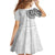 New Zealand Aotearoa Family Matching Off Shoulder Short Dress and Hawaiian Shirt Maori Te Mata O Rongokako