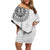 New Zealand Aotearoa Family Matching Off Shoulder Short Dress and Hawaiian Shirt Maori Te Mata O Rongokako
