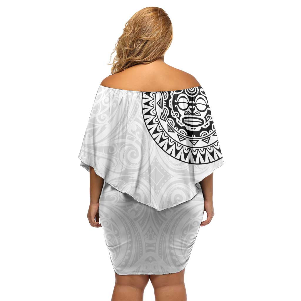 New Zealand Aotearoa Family Matching Off Shoulder Short Dress and Hawaiian Shirt Maori Te Mata O Rongokako