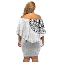 New Zealand Aotearoa Off Shoulder Short Dress Maori Te Mata O Rongokako