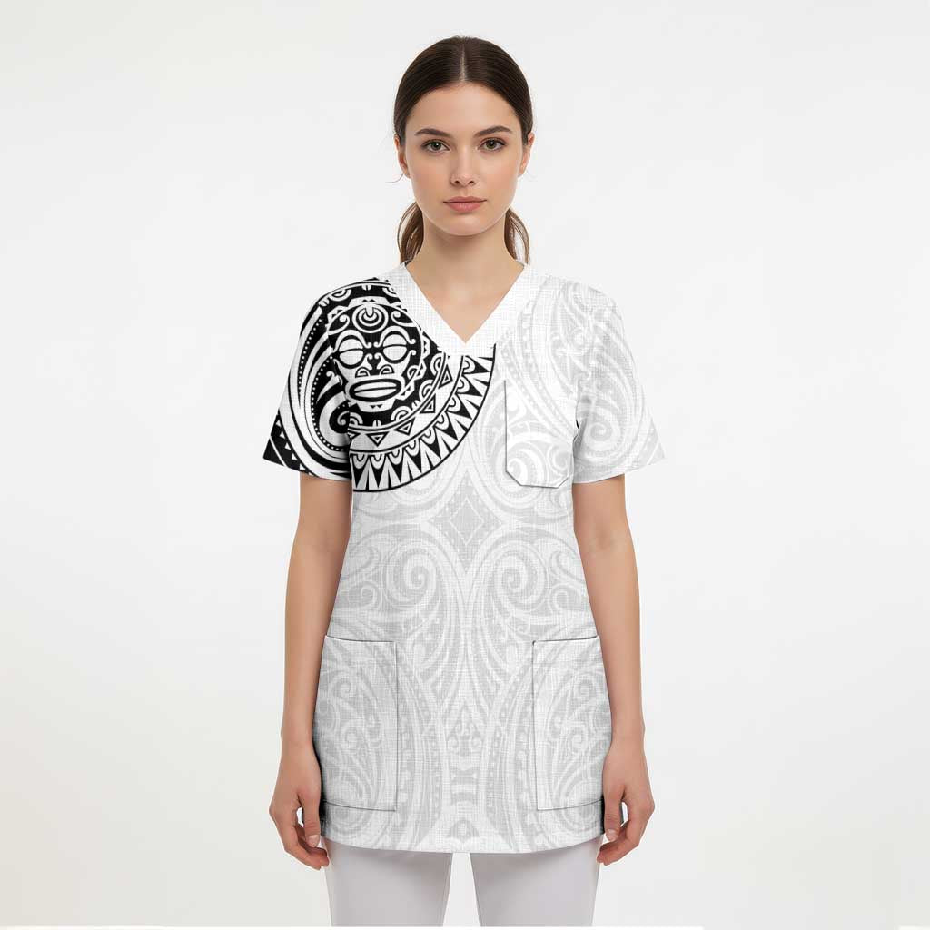 New Zealand Aotearoa Scrub Top Maori Te Mata O Rongokako - Polynesian Pride