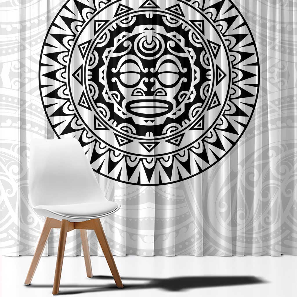 New Zealand Aotearoa Window Curtain Maori Te Mata O Rongokako LT05 - Polynesian Pride