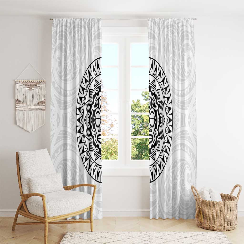 New Zealand Aotearoa Window Curtain Maori Te Mata O Rongokako LT05 - Polynesian Pride