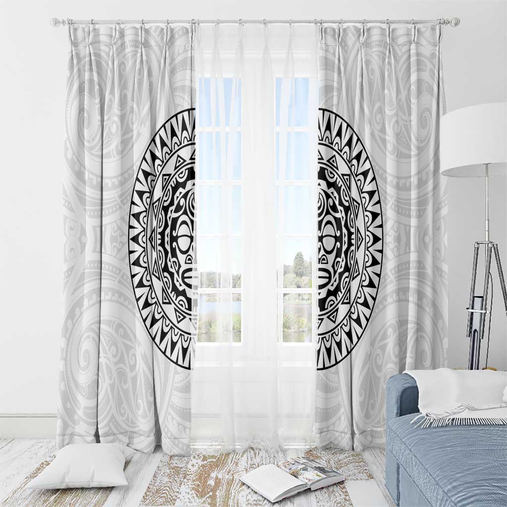 New Zealand Aotearoa Window Curtain Maori Te Mata O Rongokako LT05 - Polynesian Pride