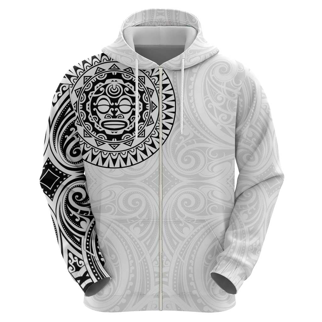 New Zealand Aotearoa Zip Hoodie Maori Te Mata O Rongokako