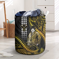 Hawaii Kuhio The Citizen Prince Laundry Basket Gold Polynesian Tribal Tattoo LT05 Gold - Polynesian Pride
