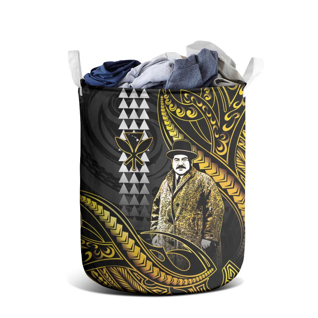 Hawaii Kuhio The Citizen Prince Laundry Basket Gold Polynesian Tribal Tattoo LT05 - Polynesian Pride