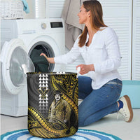 Hawaii Kuhio The Citizen Prince Laundry Basket Gold Polynesian Tribal Tattoo LT05 - Polynesian Pride