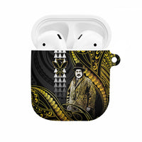 Hawaii Kuhio The Citizen Prince AirPods Case Gold Polynesian Tribal Tattoo LT05 Gold - Polynesian Pride