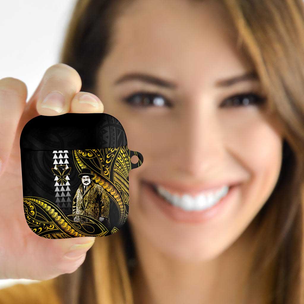 Hawaii Kuhio The Citizen Prince AirPods Case Gold Polynesian Tribal Tattoo LT05 - Polynesian Pride