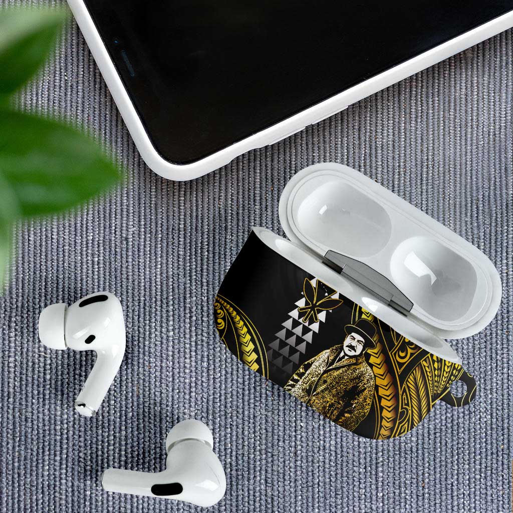 Hawaii Kuhio The Citizen Prince AirPods Case Gold Polynesian Tribal Tattoo LT05 - Polynesian Pride
