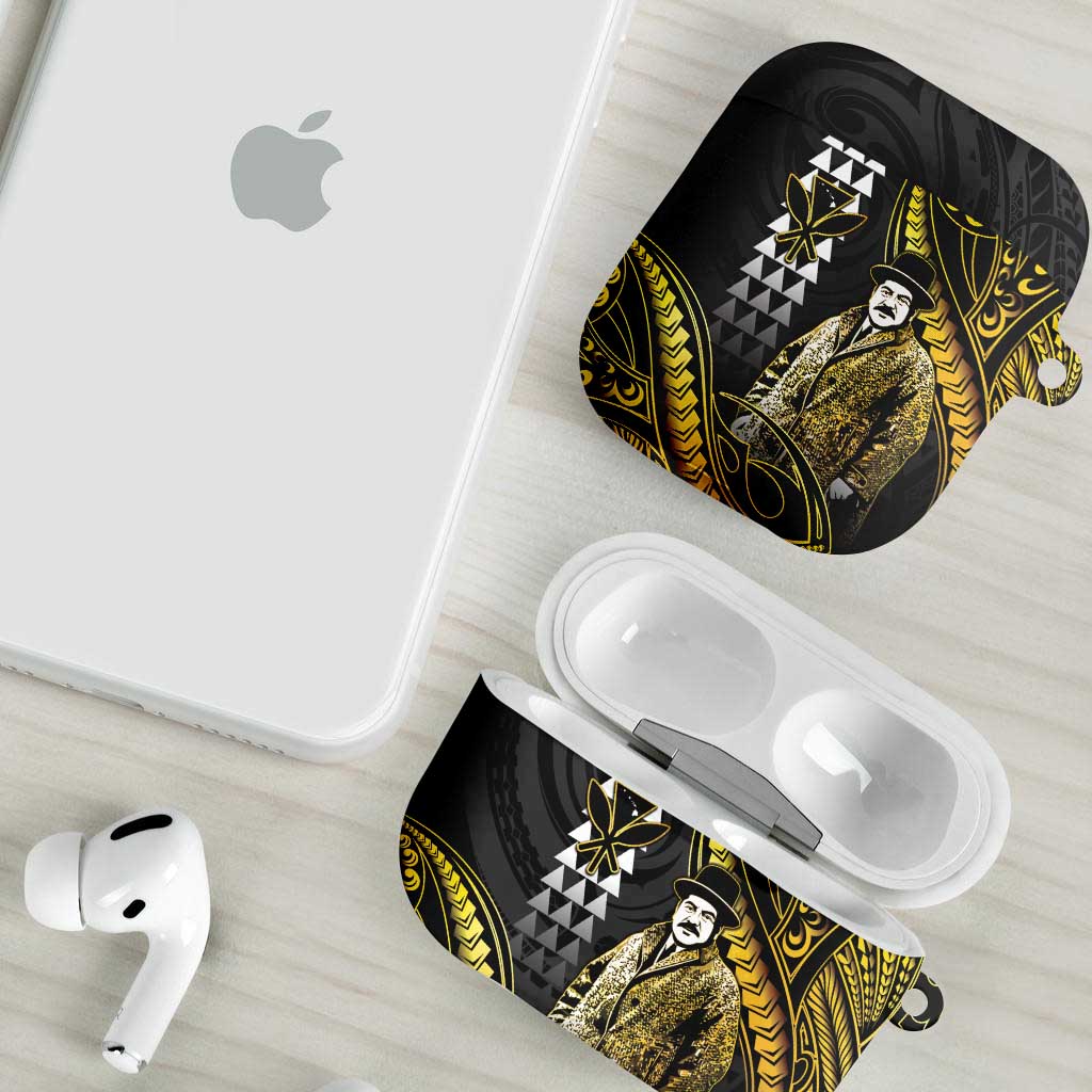 Hawaii Kuhio The Citizen Prince AirPods Case Gold Polynesian Tribal Tattoo LT05 - Polynesian Pride
