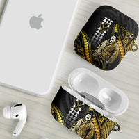 Hawaii Kuhio The Citizen Prince AirPods Case Gold Polynesian Tribal Tattoo LT05 - Polynesian Pride