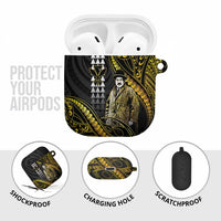Hawaii Kuhio The Citizen Prince AirPods Case Gold Polynesian Tribal Tattoo LT05 - Polynesian Pride