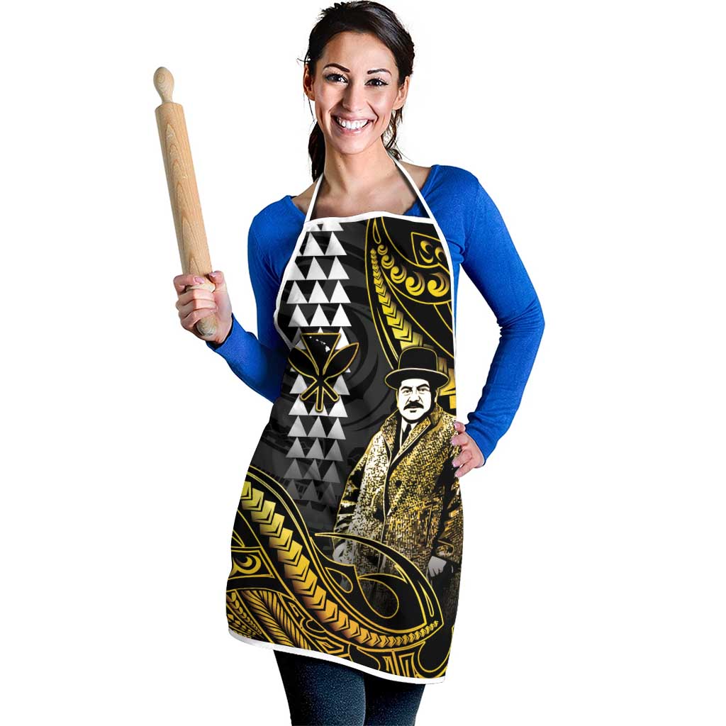 Hawaii Kuhio The Citizen Prince Apron Gold Polynesian Tribal Tattoo