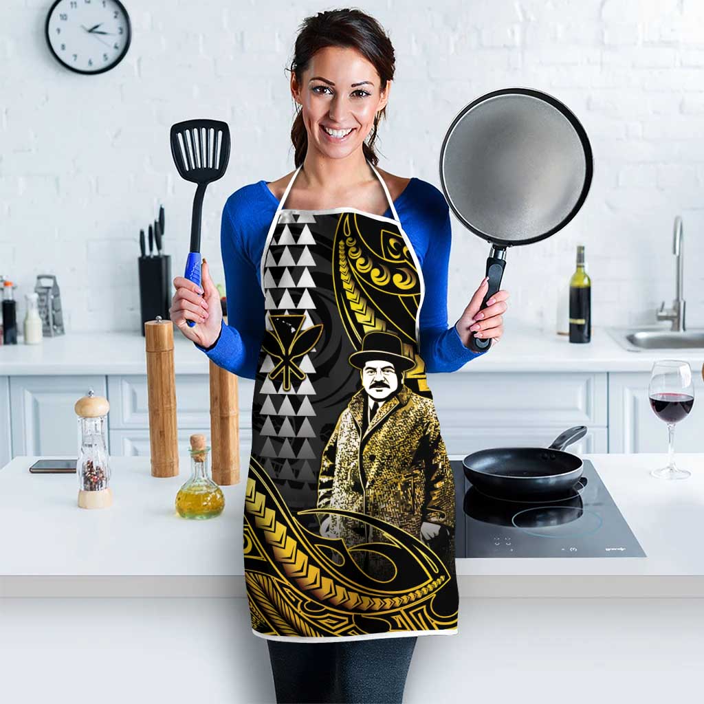Hawaii Kuhio The Citizen Prince Apron Gold Polynesian Tribal Tattoo