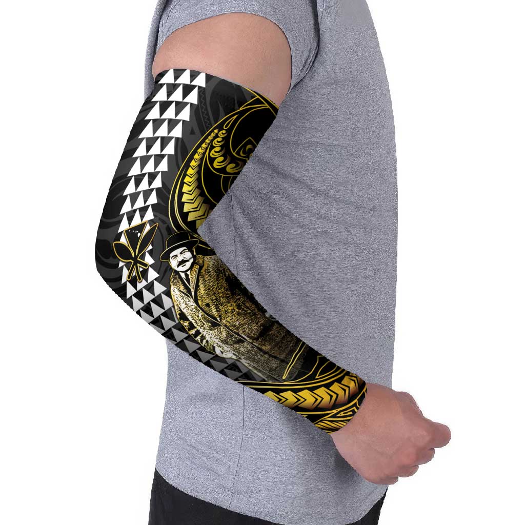 Hawaii Kuhio The Citizen Prince Arm Sleeves Gold Polynesian Tribal Tattoo LT05 - Polynesian Pride