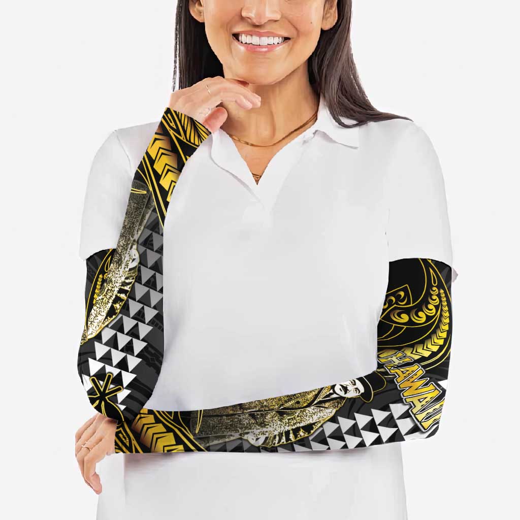 Hawaii Kuhio The Citizen Prince Arm Sleeves Gold Polynesian Tribal Tattoo LT05 - Polynesian Pride